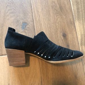1.State Black suede Mules